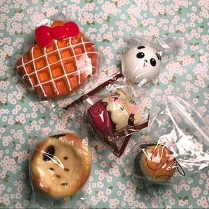 Set of 5 adorable squishies